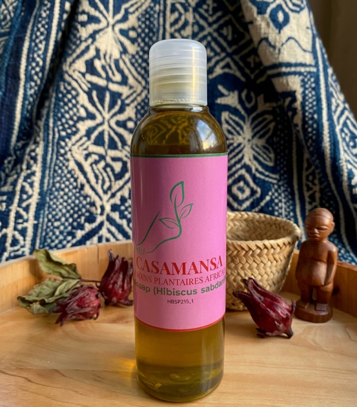 Huile de graines de Bissap (Hibiscus) 100% végétale et Bio