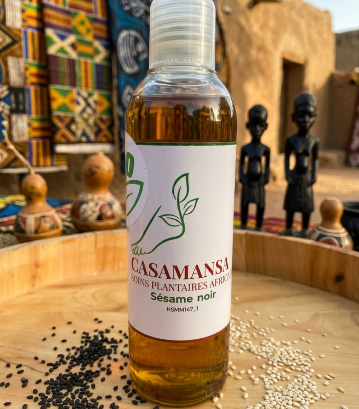 Huile de Sésame noir 100% végétale et Bio